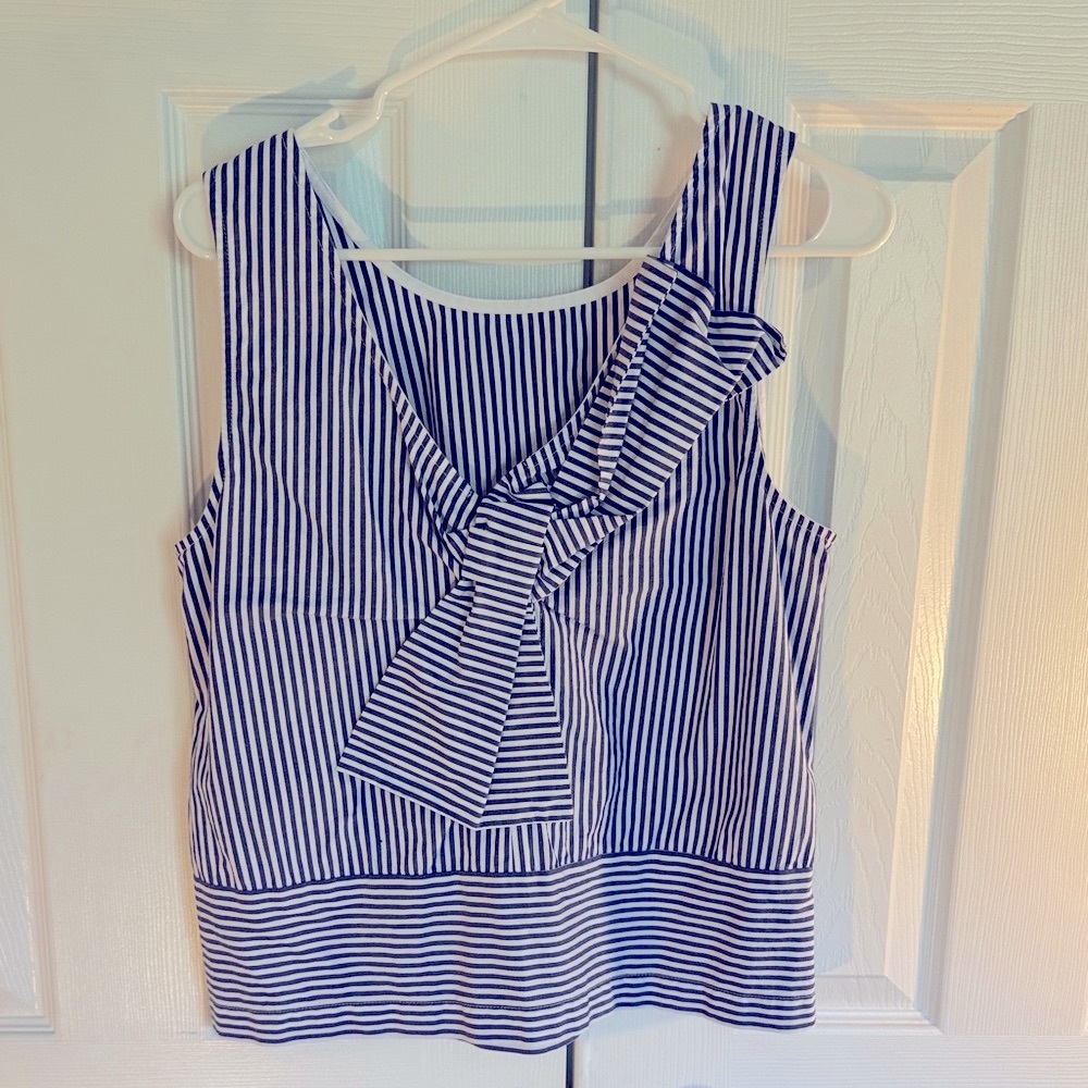 Vineyard Vines Navy Striped Sleeveless Top